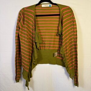 Anthropologie Sparrow Cardigan Sweater Green Pink Women’s Size S